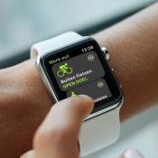 Workout-app op de Apple Watch.