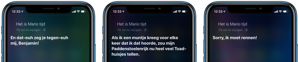 Mario-tijd met Siri.