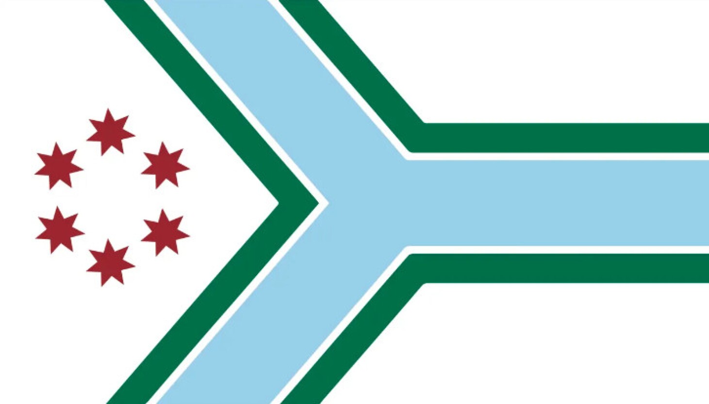 Cook County’s new flag, revealed Tuesday, was designed by Drew Duffy, a student at Glenbrook South High School who took part in a flag design contest.