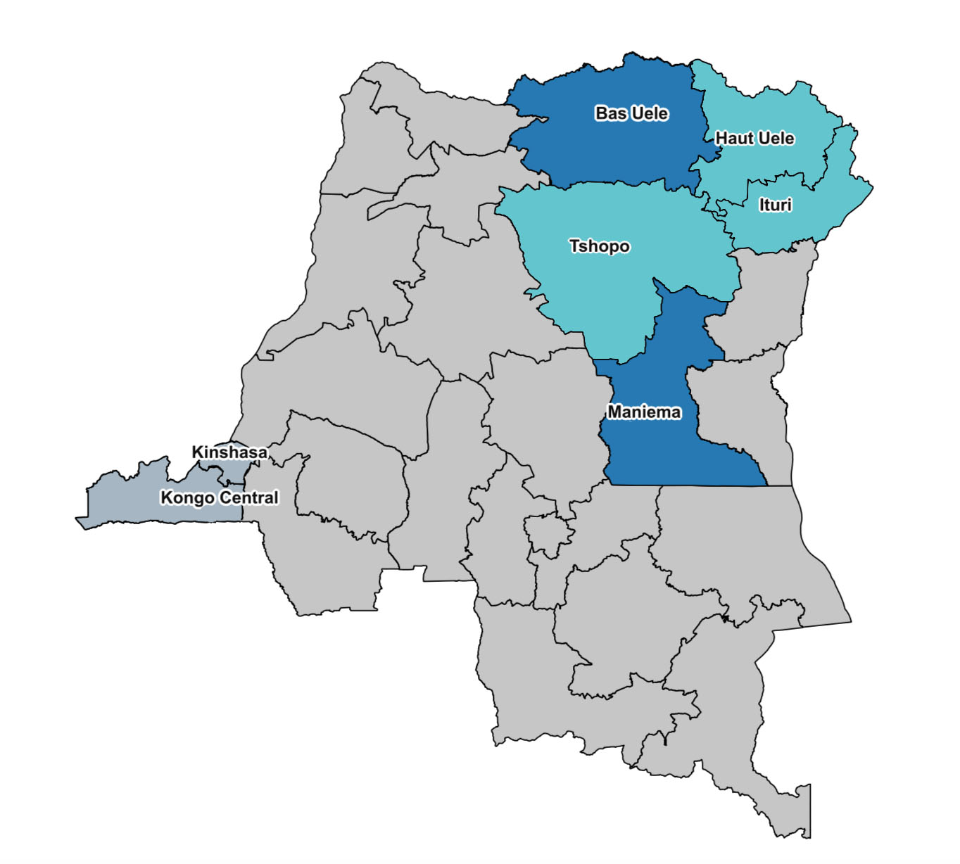 Nets will be distributed in three waves: Kinshasa, Kongo Centrale (Q2/Q3 2020); Tshopo, Haut Uele, Ituri (Q3/Q4 2020); Maniema, Bas Uele (Q1 2021)