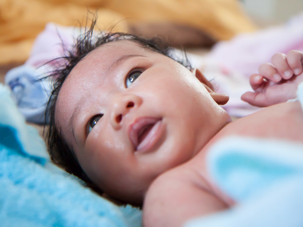 baby with hair