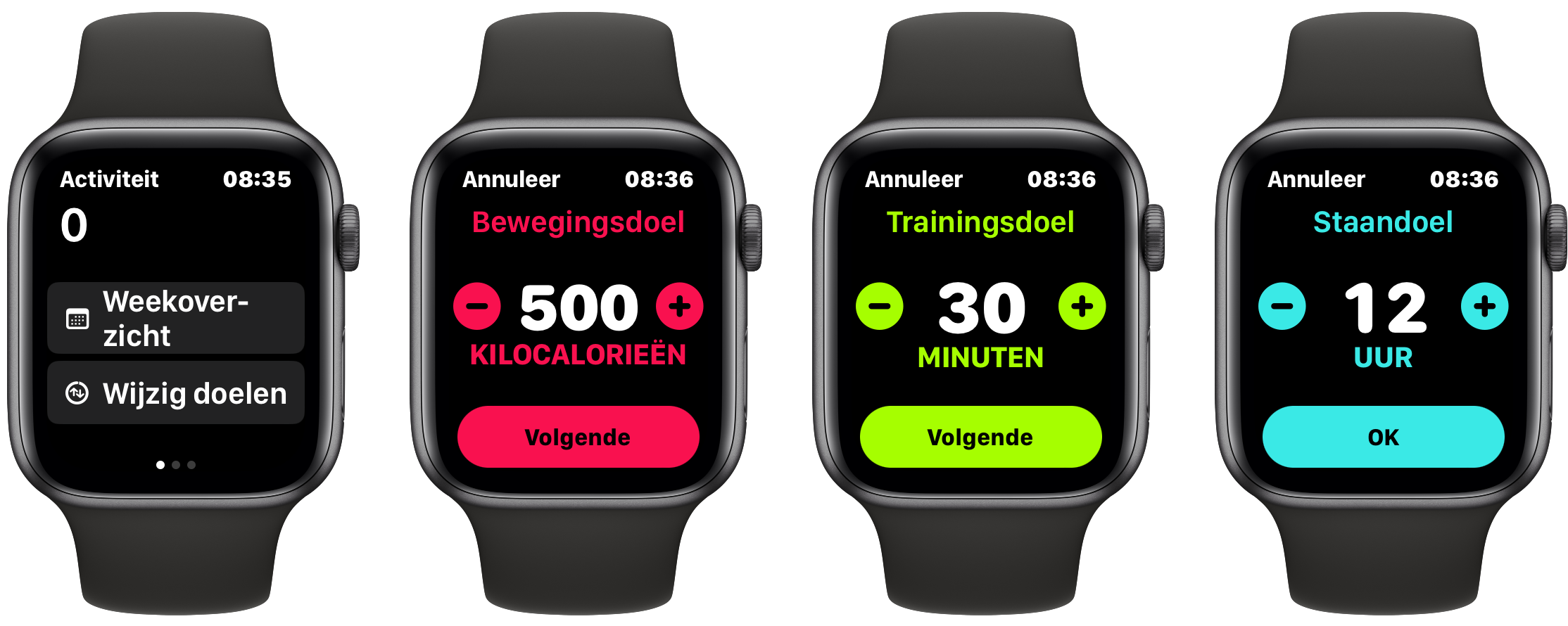 Doelen in Activiteit-app