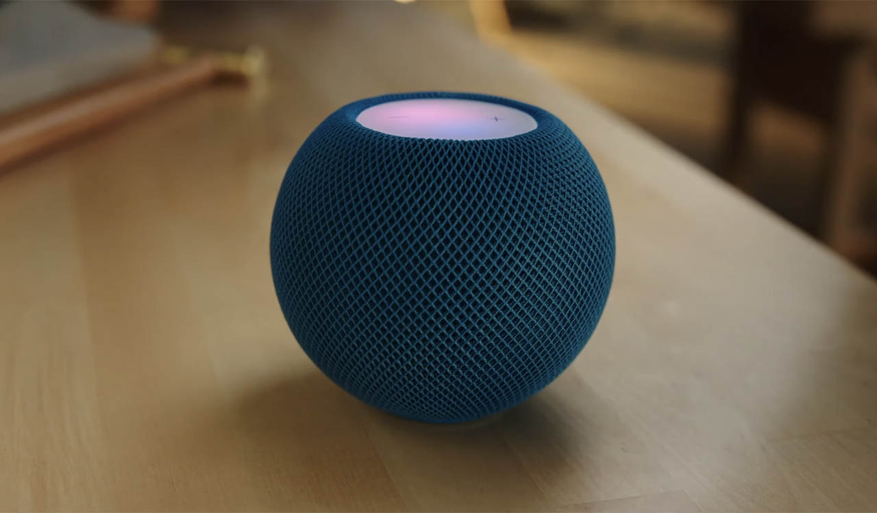 HomePod mini in blauw