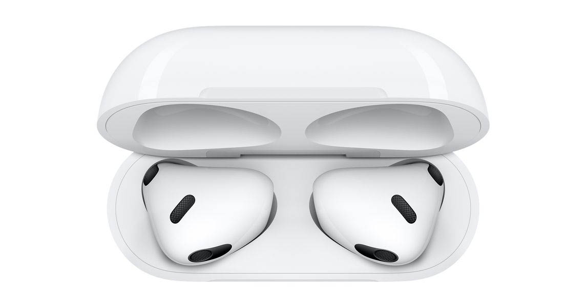 AirPods 3 in doosje, bovenaanzicht