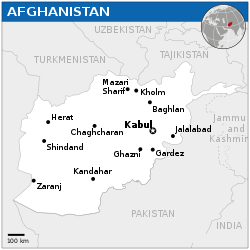 Afghanistan - Location Map (2013) - AFG - UNOCHA.svg