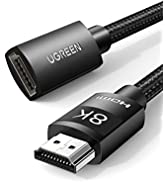 UGREEN 8K 60Hz HDMI Extension Cable 4K 120Hz 48Gbps Male to Female HDMI Extender Cord Ultra High ...