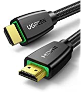 UGREEN 4K HDMI Cable 6FT Braided High Speed 18Gbps HDMI Cord with Ethernet Support 4K 60Hz 2160P ...