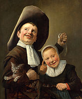 Judith Leyster, A Boy and a Girl with a Cat and an Eel; various references to proverbs or emblems have been suggested.[53]