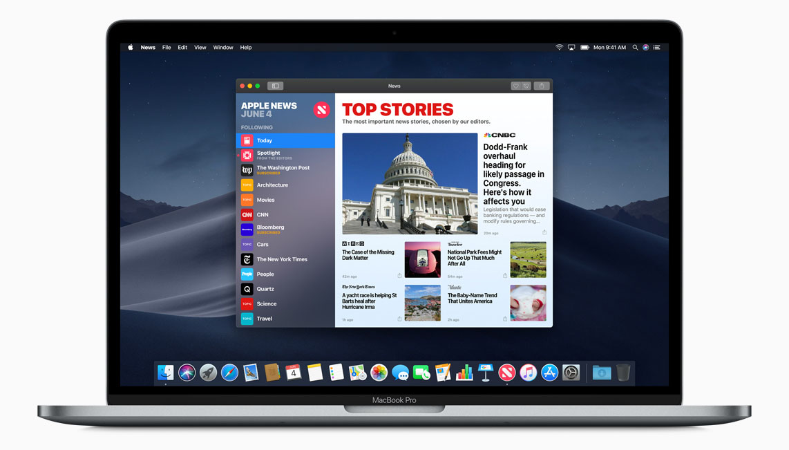 macOS Mojave met Apple News