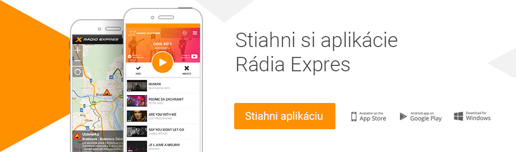 Mobilné aplikácie Rádia Expres