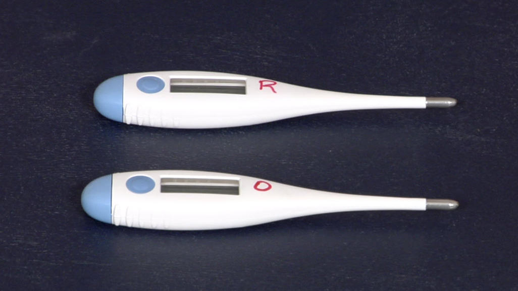 two thermometers