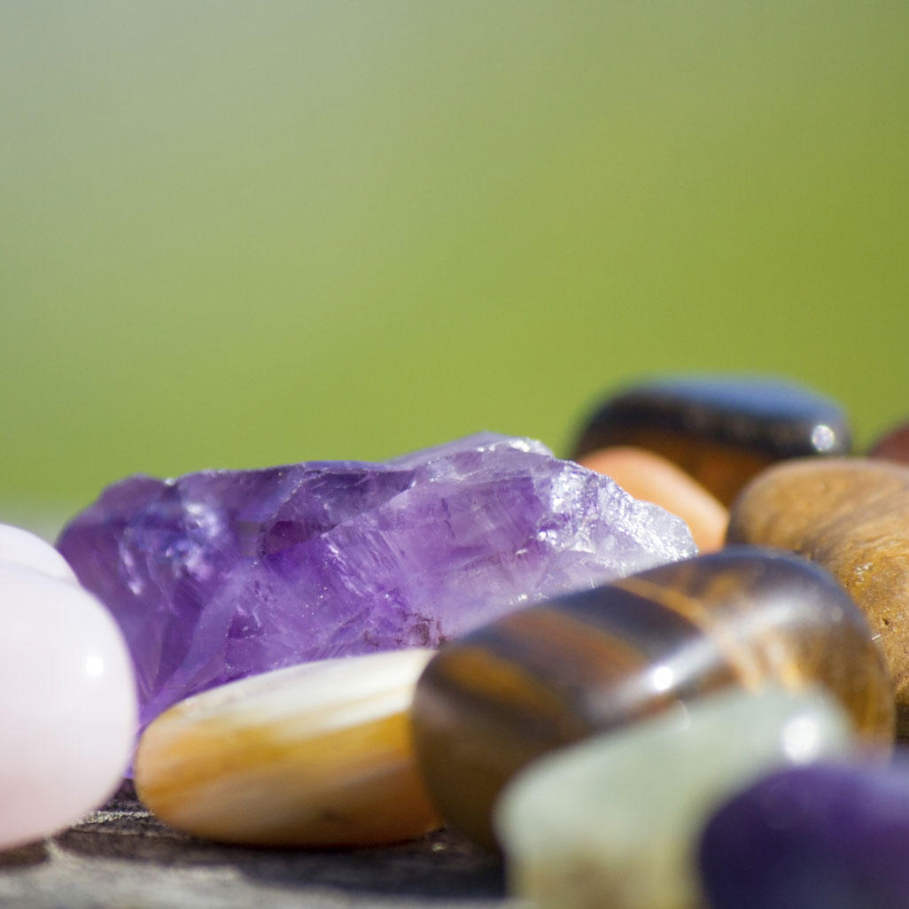 assorted colorful crystals