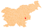 The location of the Municipality of Škocjan