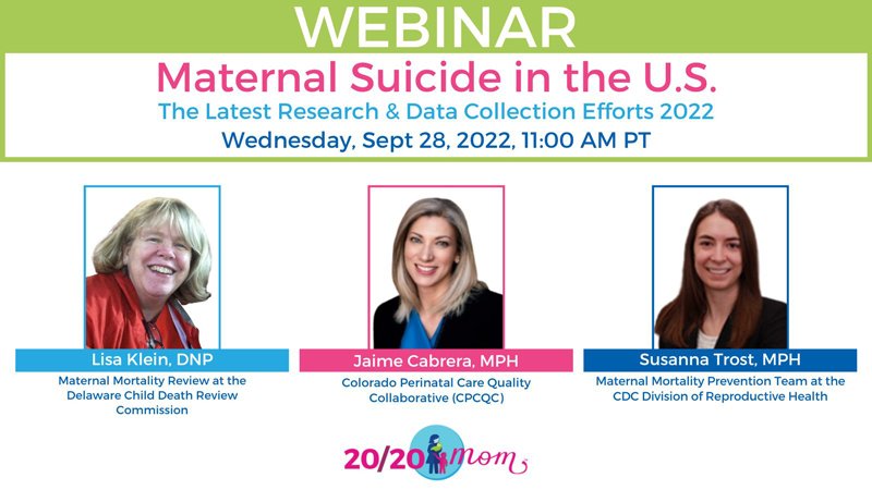 Maternal Suicide Awareness Webinar with the CDC