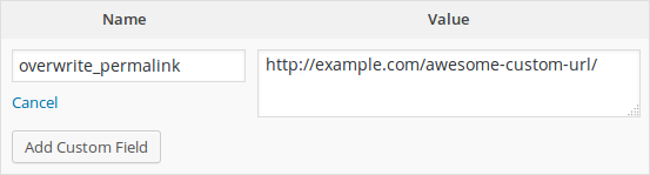 wordpress custom field example