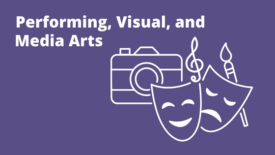 Performing, Visual and Media Arts Animated Pathway Icon