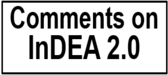 Comments on InDEA 2.0