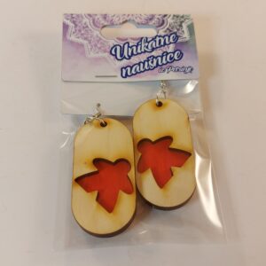 Earrings (double pill meeple)