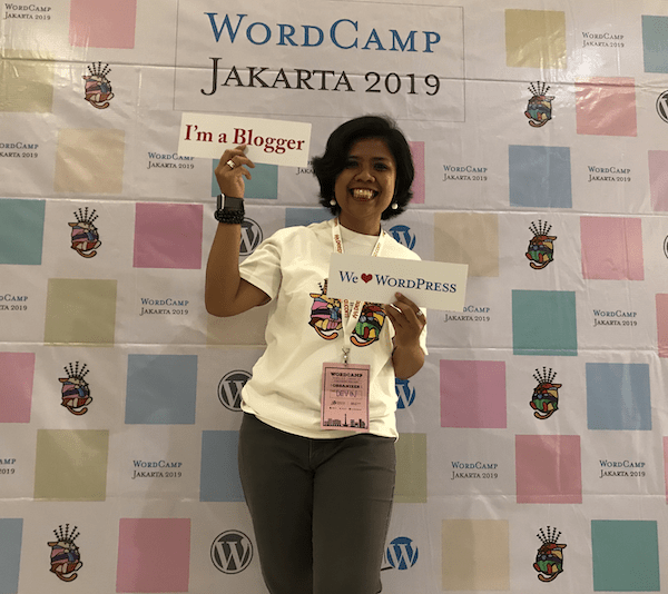 Девин — организатор WordCamp Jakarta 2019