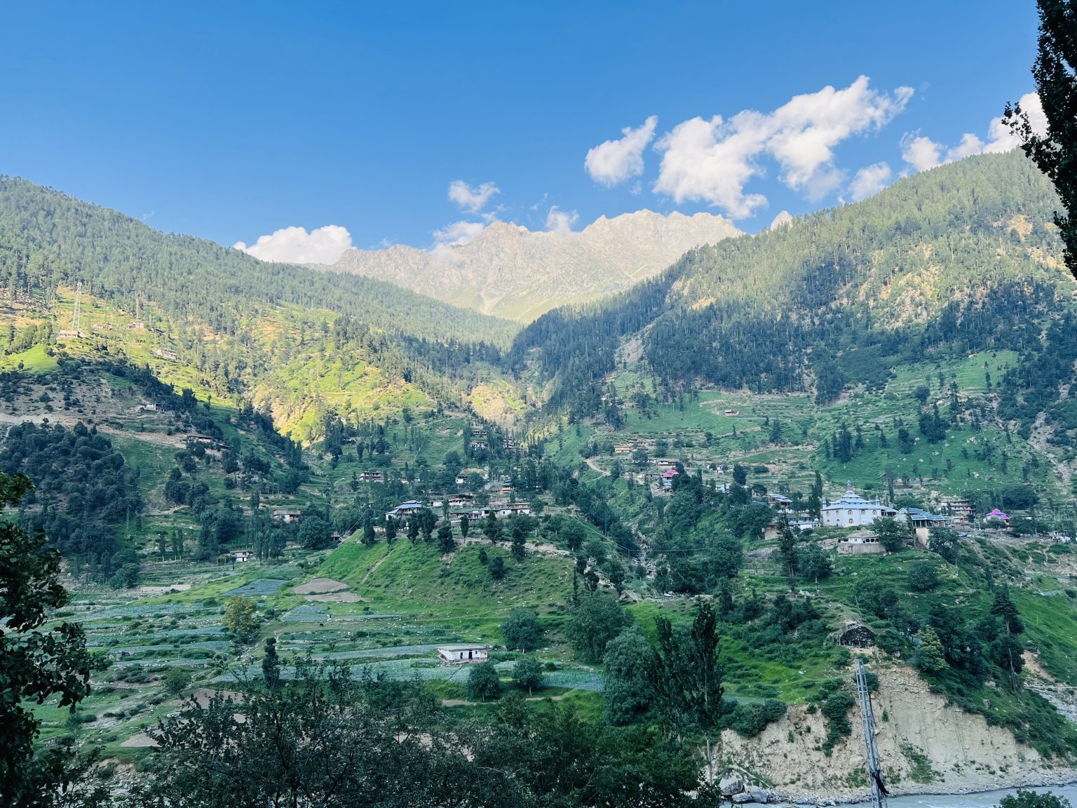 Aerial view of forest and mountain landscape from Kalam, Pakistan. Photo contributed by Muhammad Shakeel to the WordPress Photo Directory.