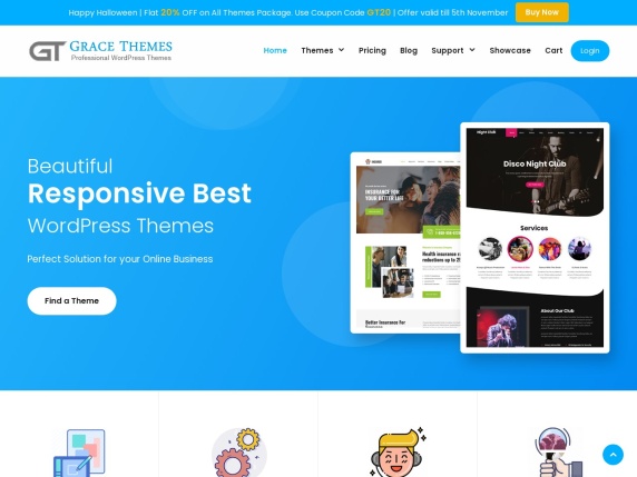 Grace Themes homepage