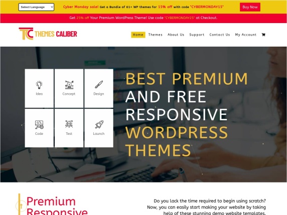 ThemesCaliber homepage