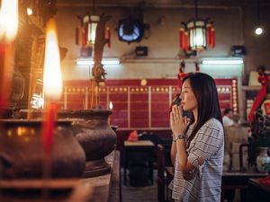 Woman praying