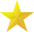 Gold star icon