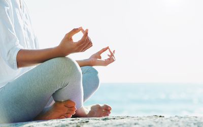 Woman meditating