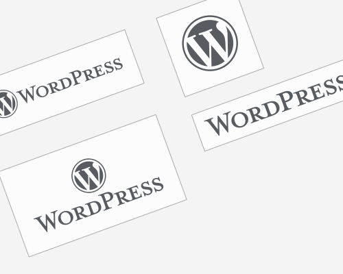 WordPress Logo's - Alle versies