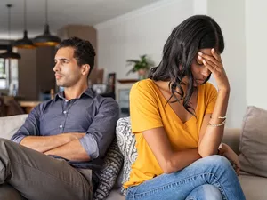 young couple having an argument