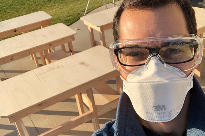 Building desks, building community: An internal medicine resident gives back