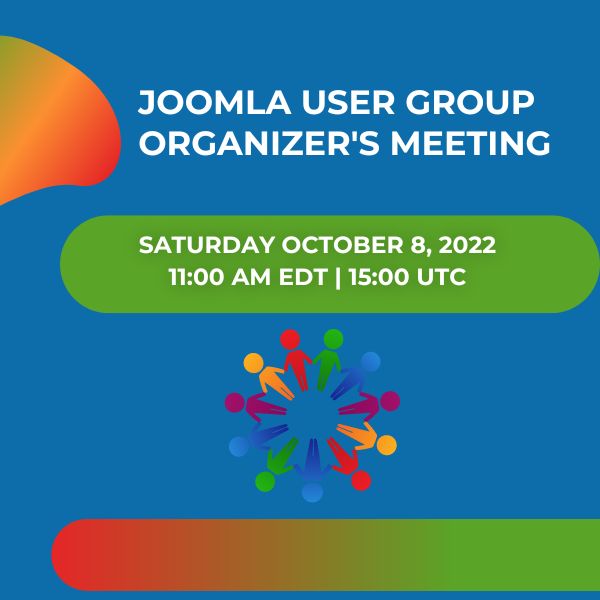 Joomla User Group Organizer Meeting