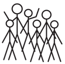 Crowd of Stick Figures