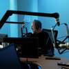 Ronn Owens speaks on his morning show in the KGO studio March 31, 2016 in San Francisco, Calif. KGO announced a format change.