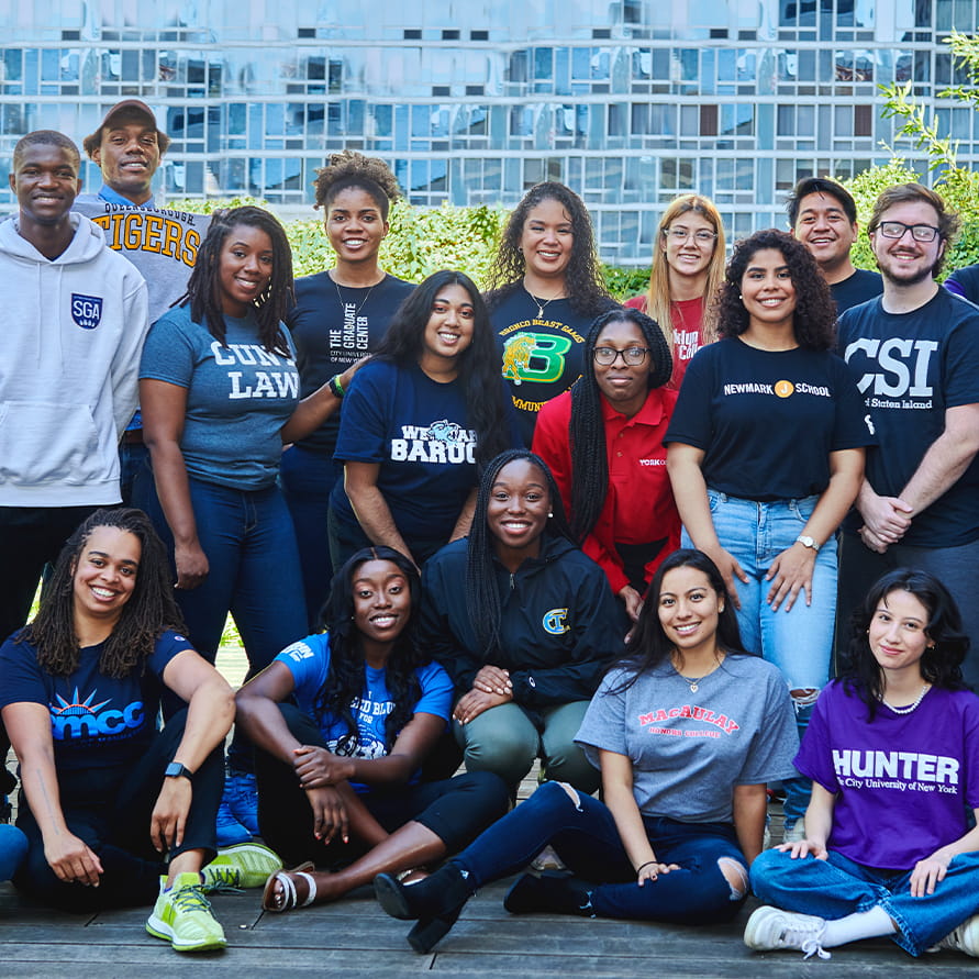 Students of various CUNY colleges