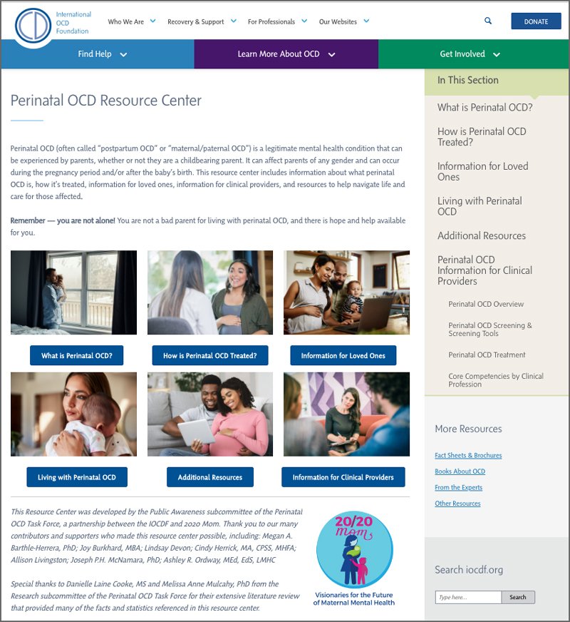 Online Perinatal OCD Resource Center