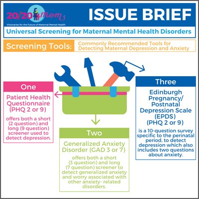 Screening Tools: Commonly Recommended Tools for Detecting Maternal Depression and Anxiety