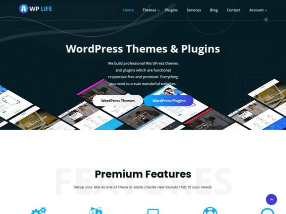 A WP Life homepage