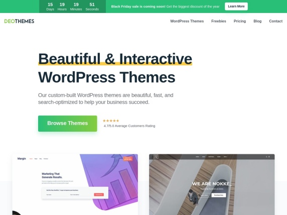 DeoThemes homepage