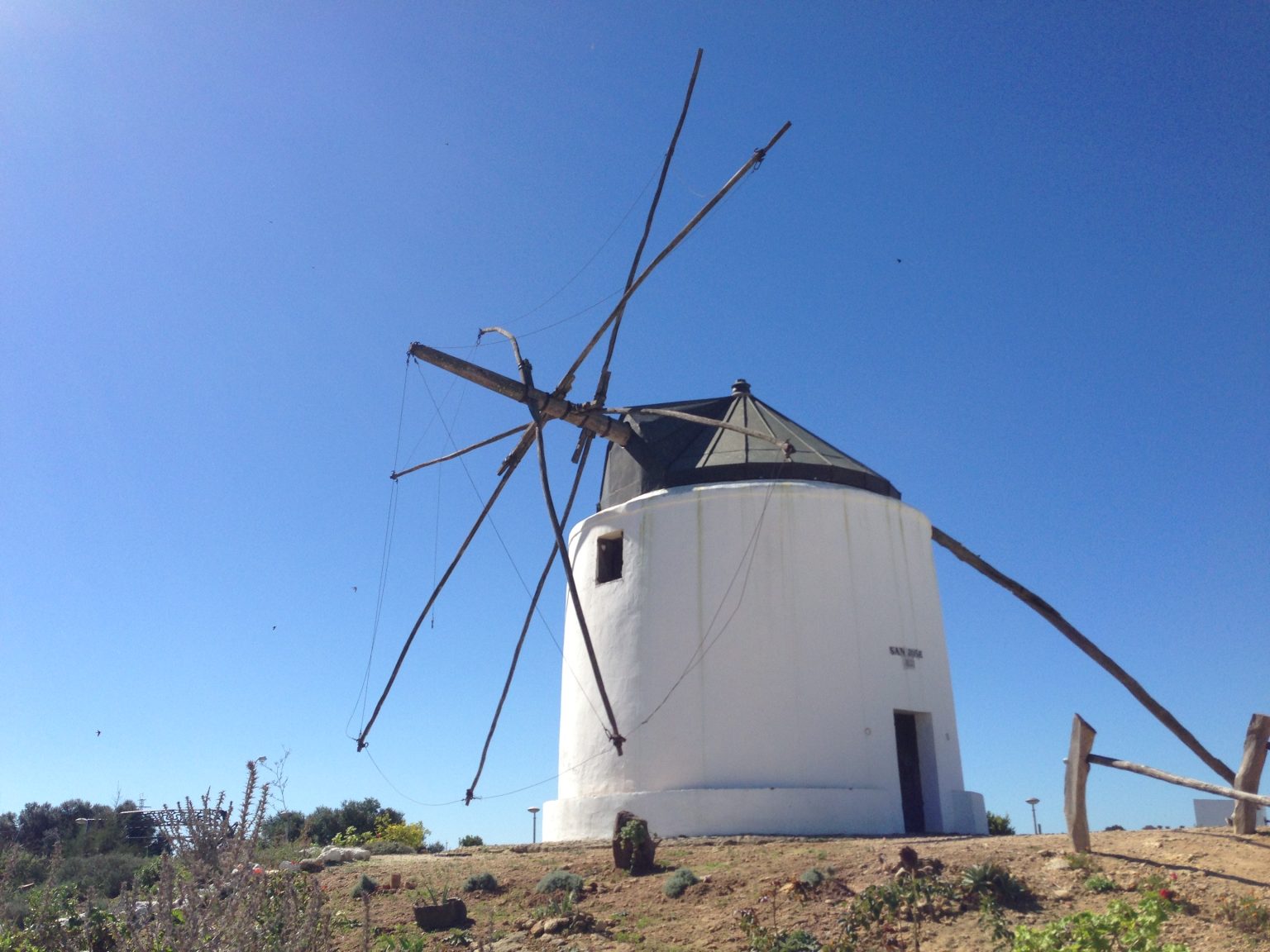 Windmill in Vejer de la Frontera, Andalucía, Spain. Photo contributed by Michael Burridge to the WordPress Photo Directory.