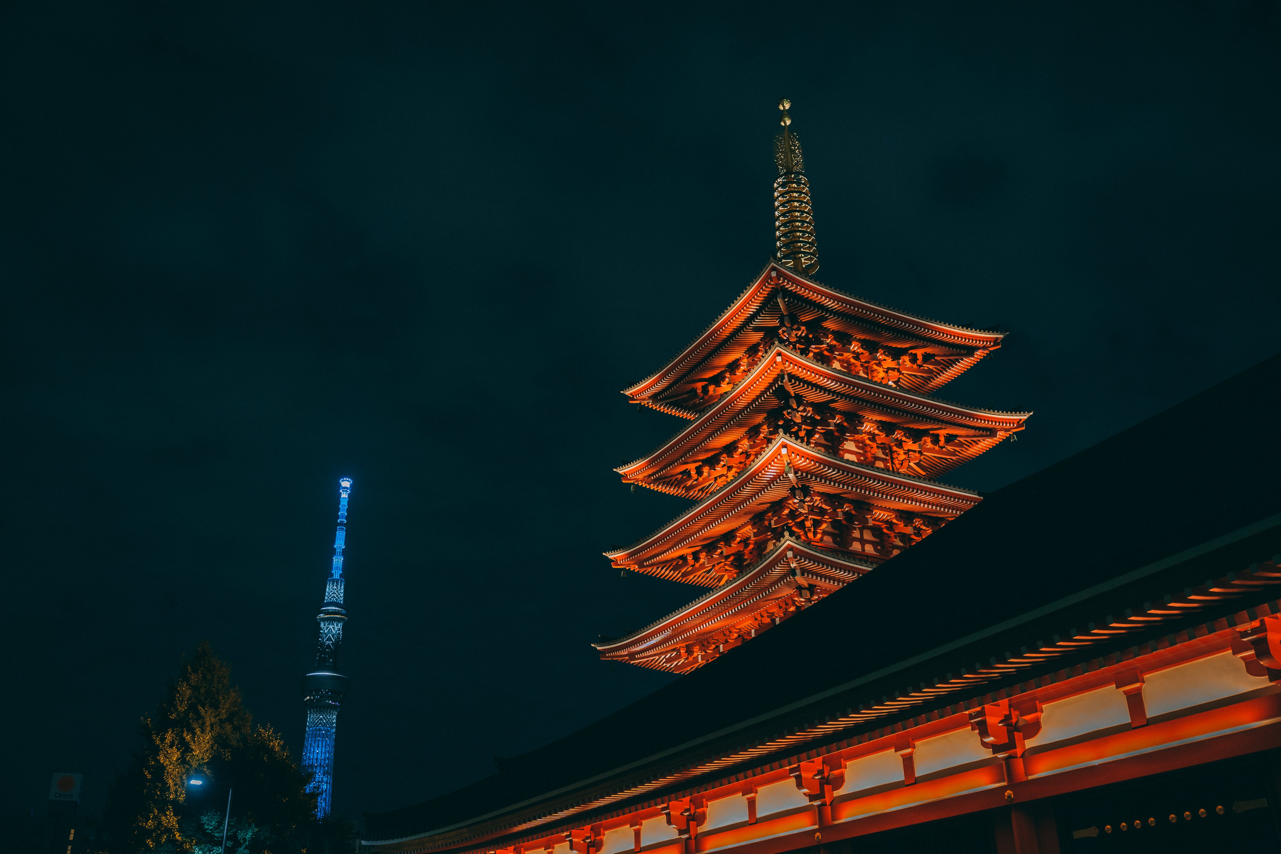 五重塔と東京スカイツリー / Five-Storied Pagoda and Tokyo Sky Tree