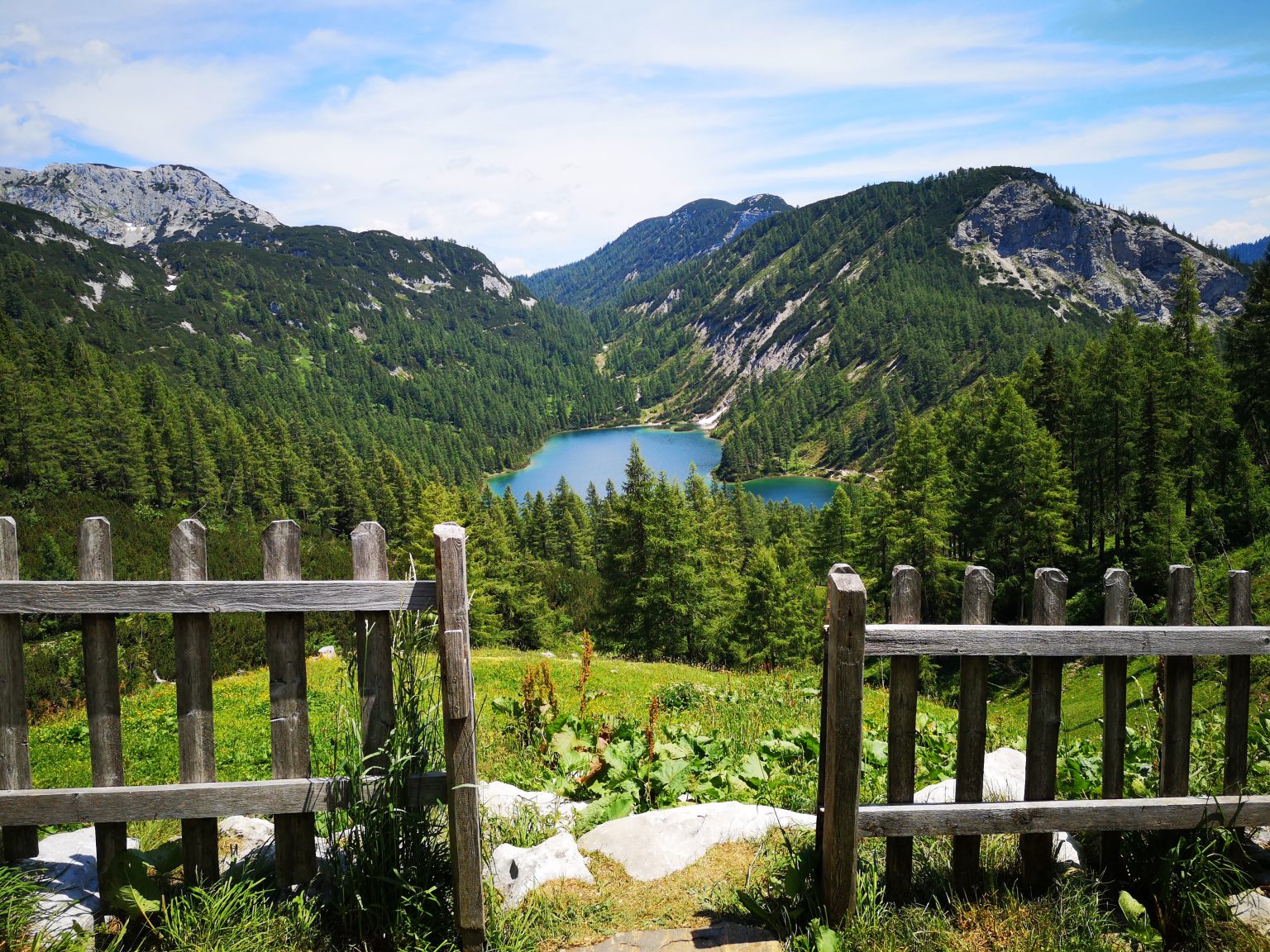 Landscape view with mountains and a lake in Tauplitzalm, Styria, Austria. Photo contributed by cjwinter to the WordPress Photo Directory.