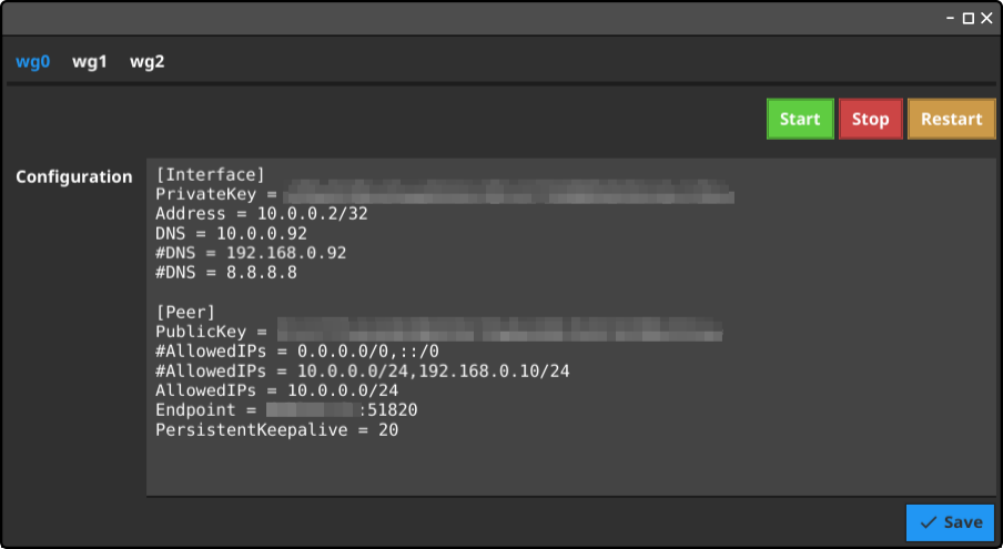 Wireguard GUI