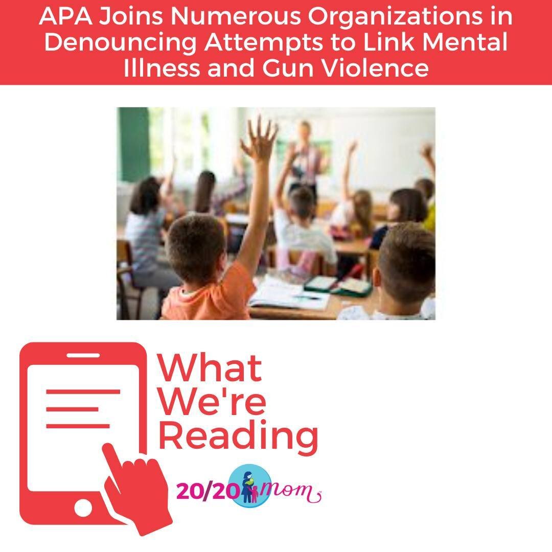 APA denounced the &ldquo;false and harmful attempts to link mental illness and gun violence&rdquo; in a statement issued yesterday in partnership with 59 other health, mental health, and youth services organizations.

Read more: link in bio

#materna