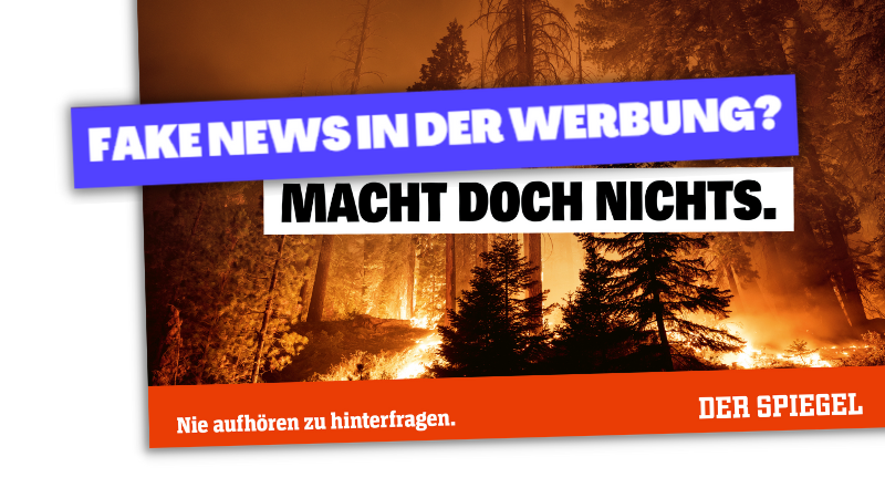 Eine Montage aus der Spiegel-Werbekampagne.