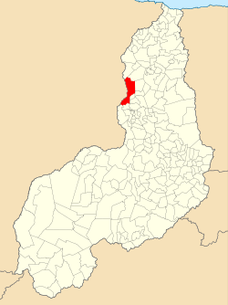 Location of Teresina in the State of Piauí