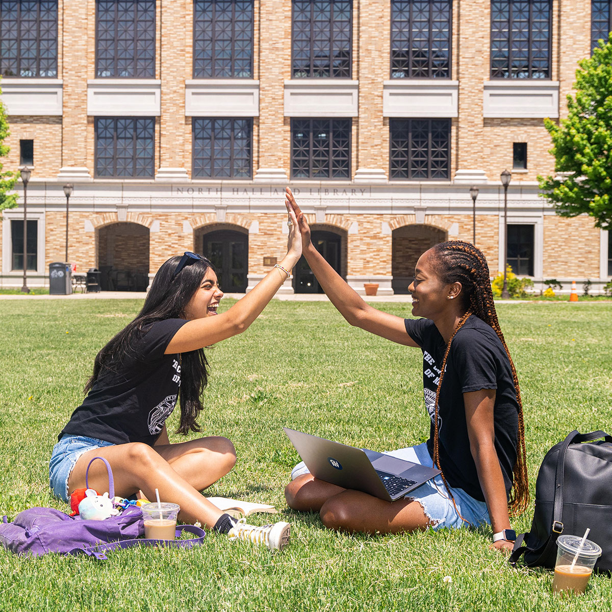 Students on campus