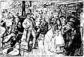 Image 36Fanciful drawing of a general store by Marguerite Martyn in the St. Louis Post-Dispatch of October 21, 1906. On the far left, a group of men share reading a newspaper. (from Newspaper)