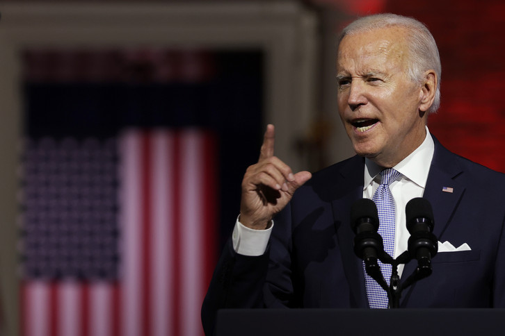 President Joe Biden in Philadelphia, Pa.